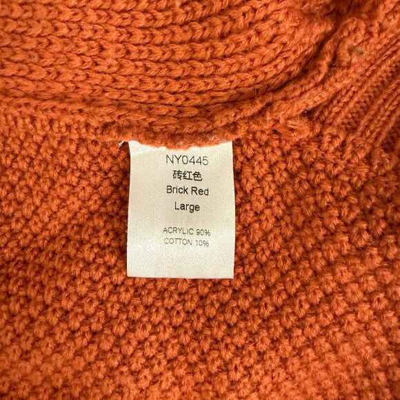 Cable Knitted Oversized Wrap Cardigan Sweater - Picture 3 of 4